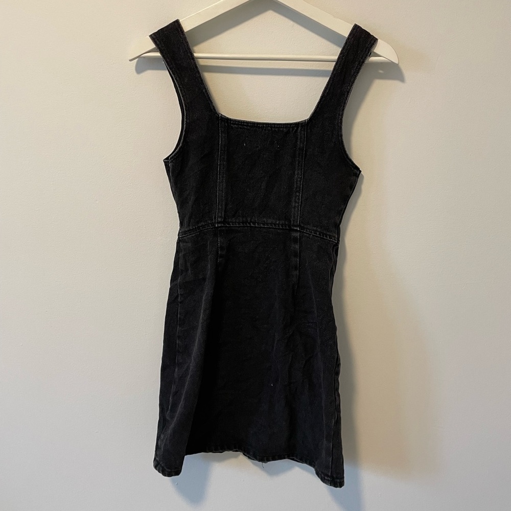 Urban Outfitters Black Denim Mini Dress - Picture 6 of 12